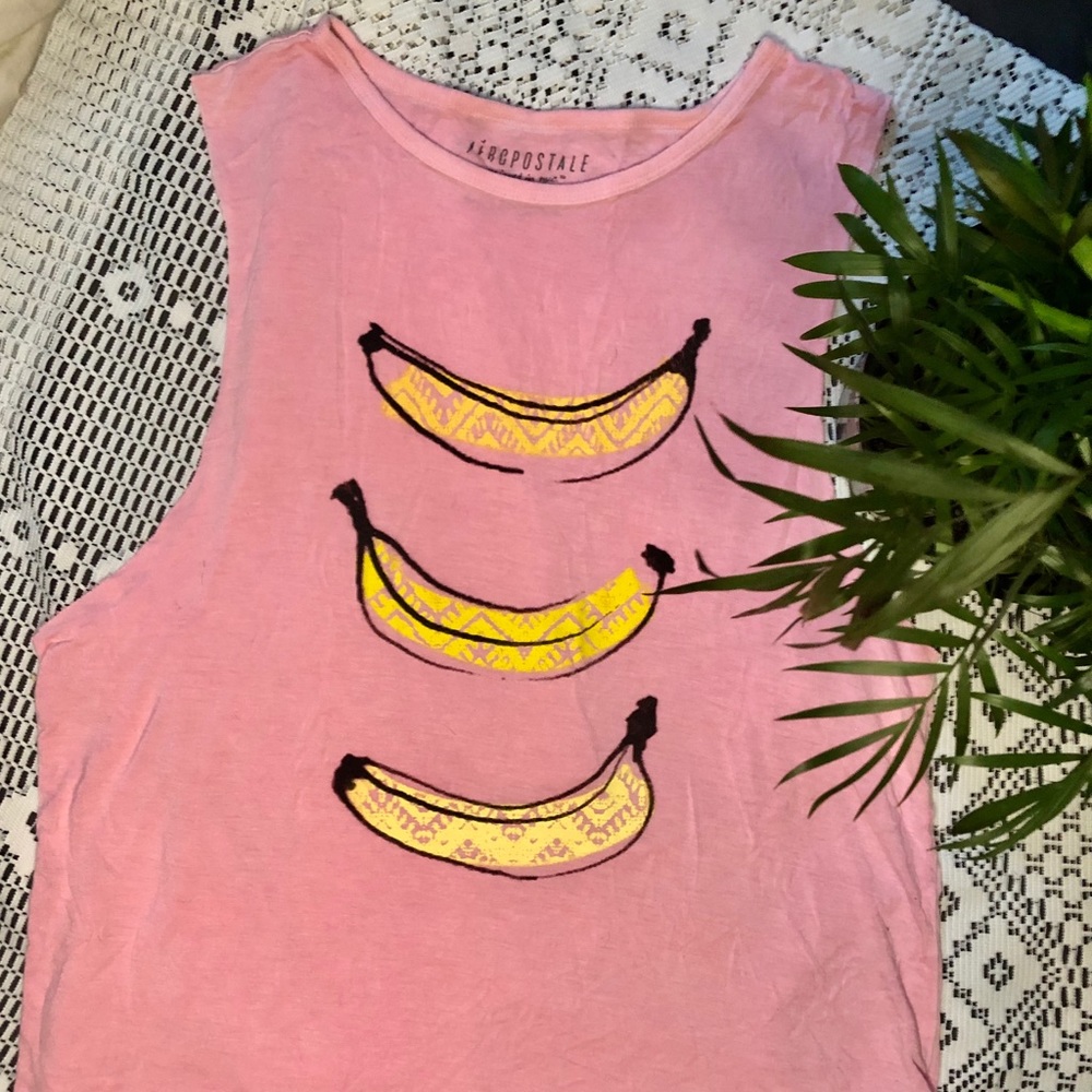 Pink banana swimsuit cover shirt